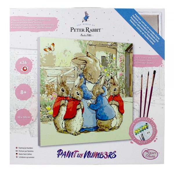 Craft Buddy - Paint By Numbers - 50cm x 50cm - Peter Rabbit