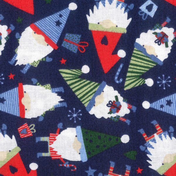 Birch Fabrics - Christmas Gnomes Collection - 110cm x 1m Fabric - Gnomes Design