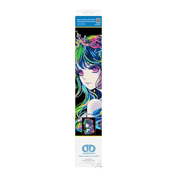 Diamond Dotz - Neon Anime Princess - 35.5cm x 45.7cm