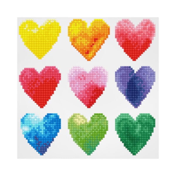 Diamond Dotz - Love Rainbow - 23cm x 23cm