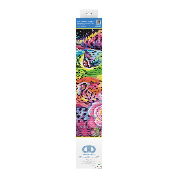 Diamond Dotz - Neon Rainbow Leopard - 35.5cm x 45.7cm