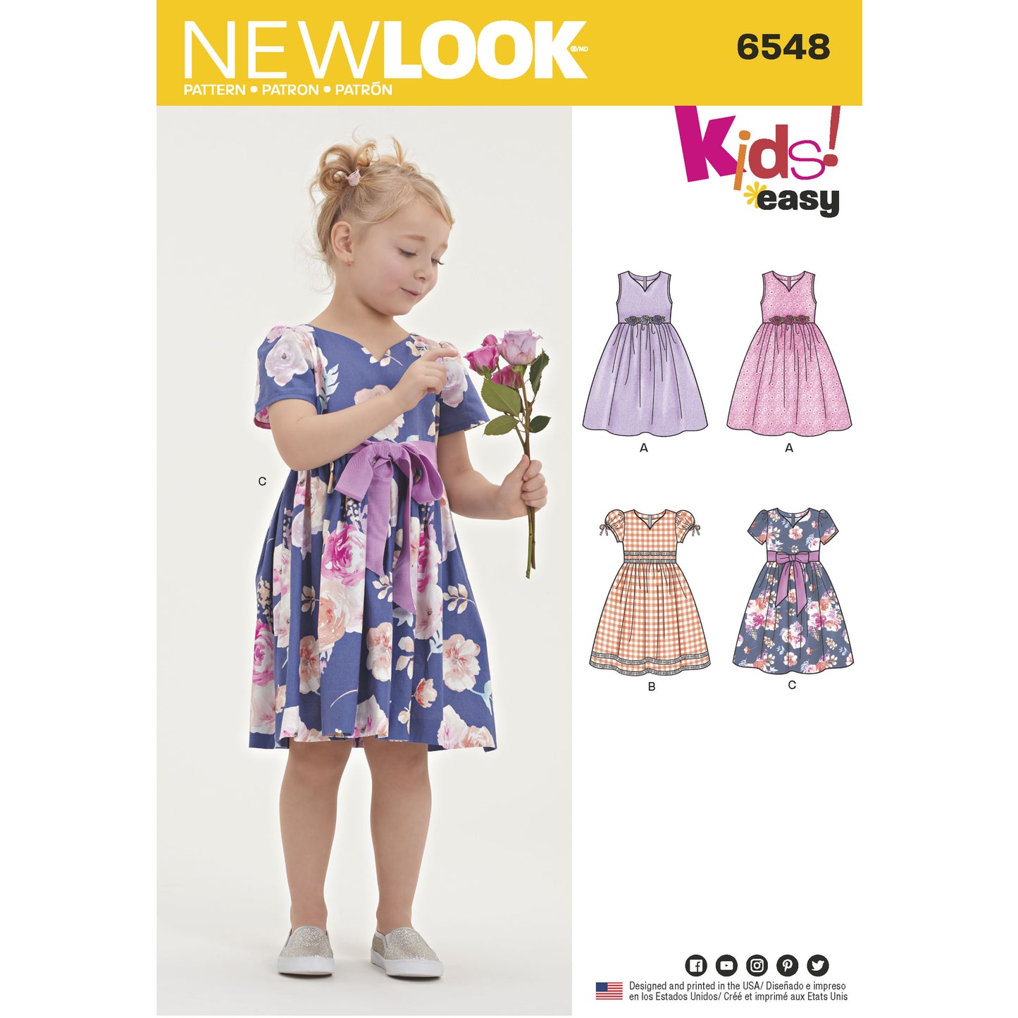 New Look Sewing Pattern 6548 N6548 Child's Party Dress - You’ve Got Me In Stitches