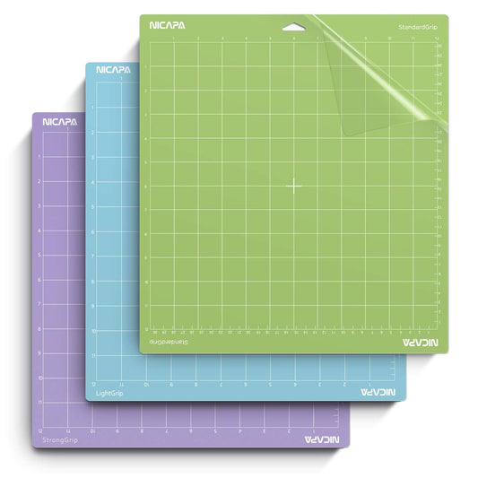 Nicapa Cutting Mat - Light, Standard and Strong Grip - 12 x 12 inch - 30x30cm - 3 pack. - You’ve Got Me In Stitches