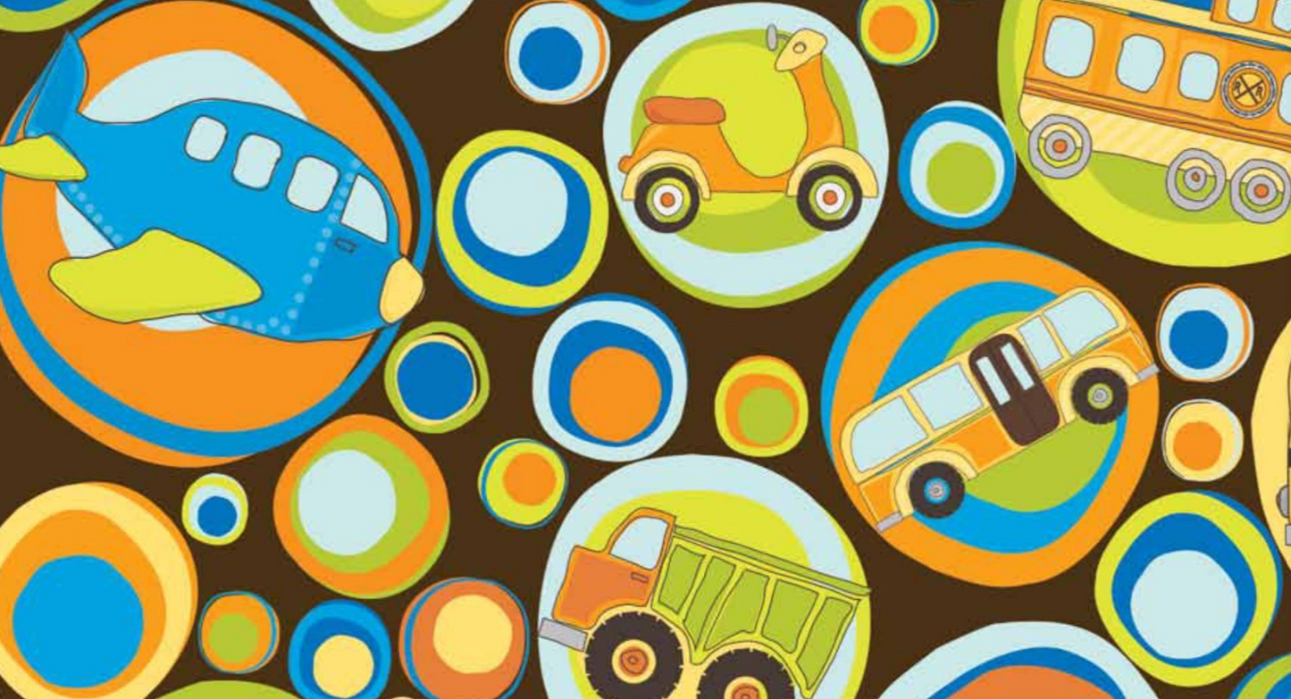 Riley Blake designs - "On The Go" - F3180 - Construction and transport 100% cotton Flannel fabric - You’ve Got Me In Stitches