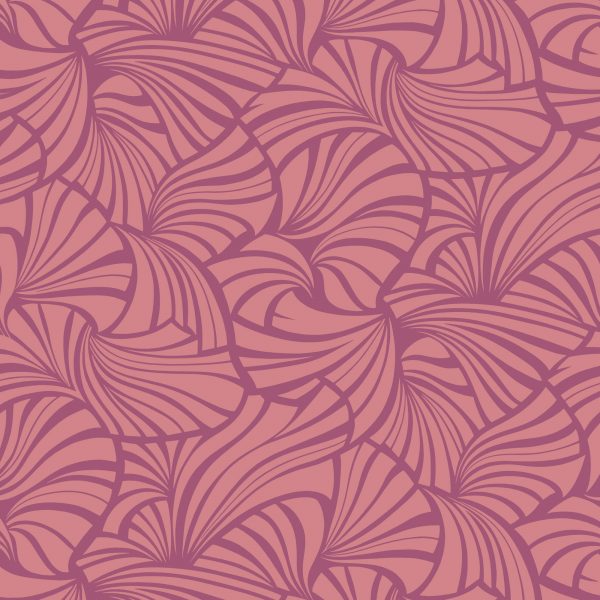 Leutenegger Fabrics - Florence Broadhurst Berry Sunset Collection - 110cm x 1m Fabric - L01912-2 Japanese Fans Design