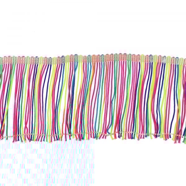 Birch - Rainbow Trim Fringe - 45mm wide x 1m