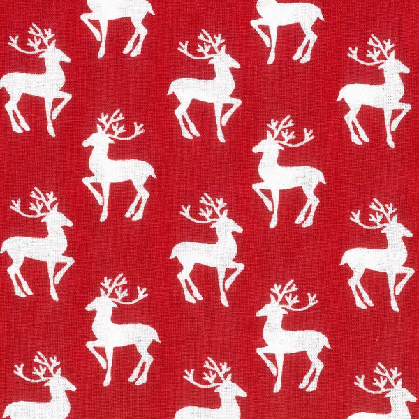 Birch Fabrics - Christmas Joy Collection - 110cm x 1m Fabric - Reindeers Design