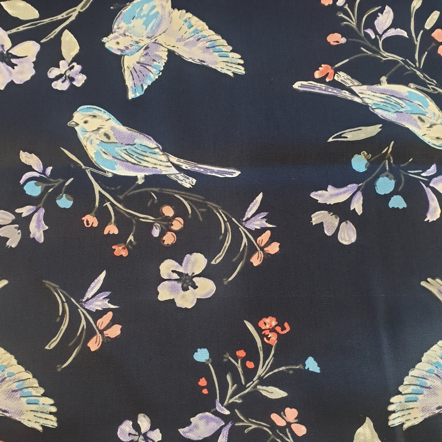 Bluebirds 100% Cotton Poplin Fabric - You’ve Got Me In Stitches