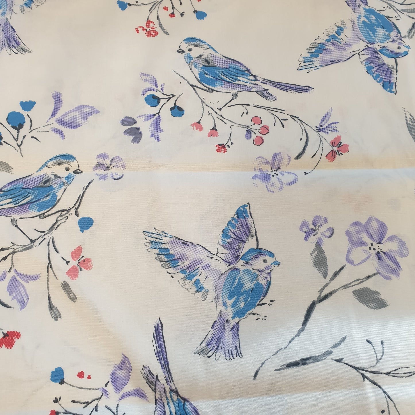 Bluebirds 100% Cotton Poplin Fabric - You’ve Got Me In Stitches