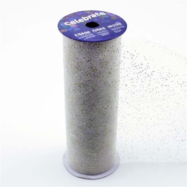 Celebrate Ribbon - Glitter Sparkle Tulle - 150mm x 2m - You’ve Got Me In Stitches