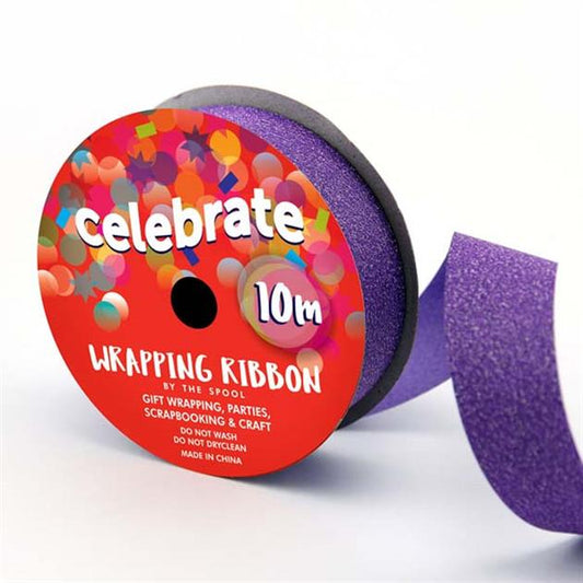 Celebrate - Wrapping Glitter Ribbon - 23mm x 10m - You’ve Got Me In Stitches