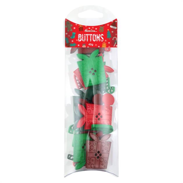 Hemline Novelty Christmas Buttons - 45 grams - You’ve Got Me In Stitches