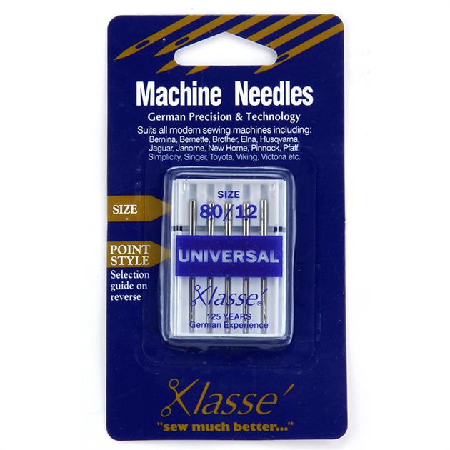 Klasse Needles - Universal Machine Needles - Size 80/12 - You’ve Got Me In Stitches