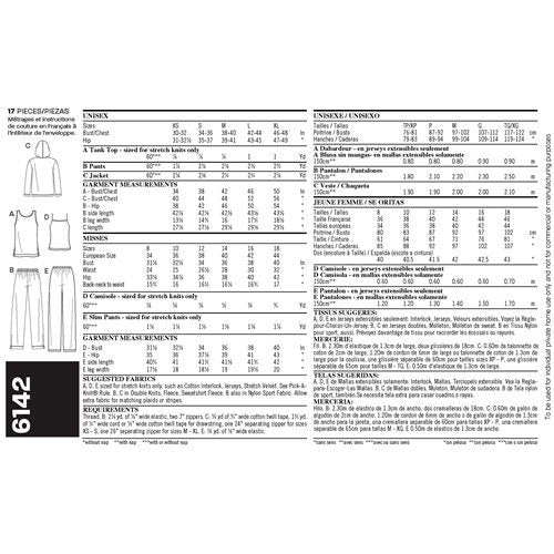 New Look Sewing Pattern 6142 N6142 Misses' & Men's Separates - You’ve Got Me In Stitches