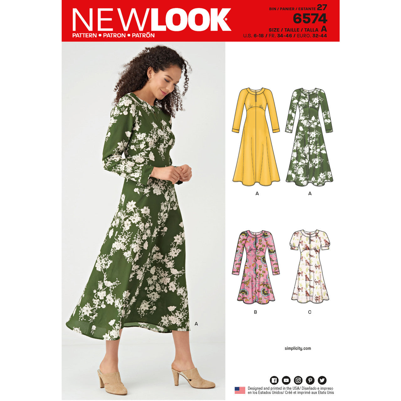 New Look Sewing Pattern 6574 Misses' Dresses - You’ve Got Me In Stitches