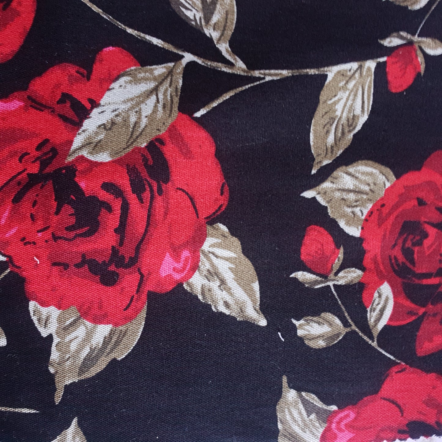Woven Cotton Spandex Fabric - Floral - You’ve Got Me In Stitches