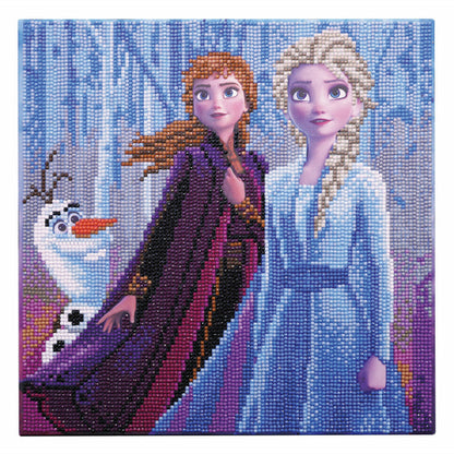 Craft Buddy - Crystal Art Kit - Disney Frozen - Elsa, Anna and Olaf - 30cm x 30xcm