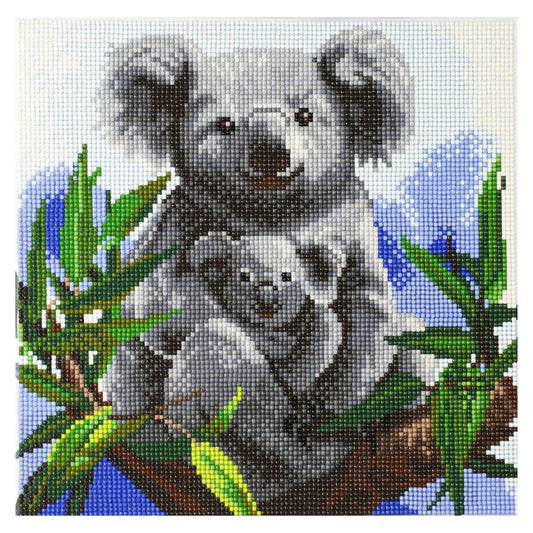 Craft Buddy - Crystal Art Picture - 30cm x 30cm - Cuddly Koalas