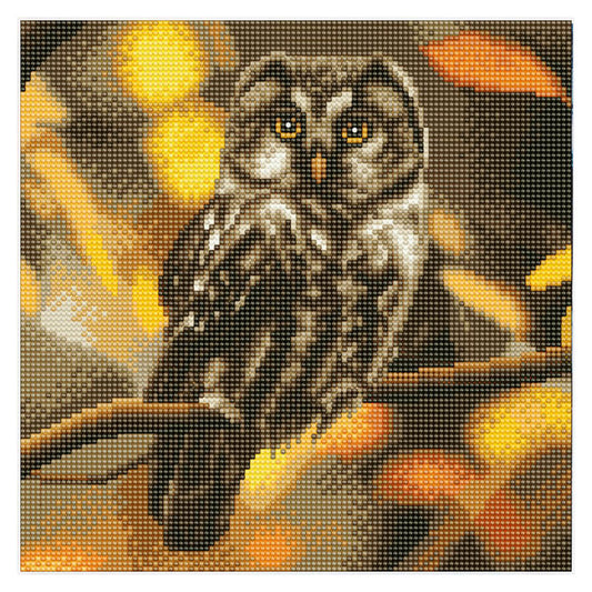 Craft Buddy - Crystal Art Picture - 30cm x 30cm - Tawny Owl