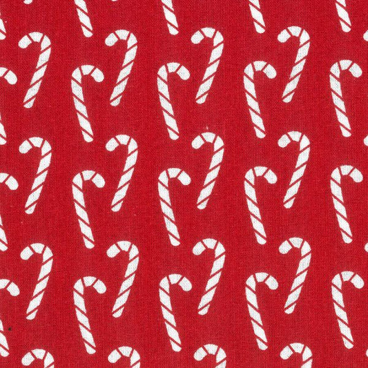 Birch Fabrics -  Christmas Joy Collection - 110cm x 1m Fabric - Candy Cane Design