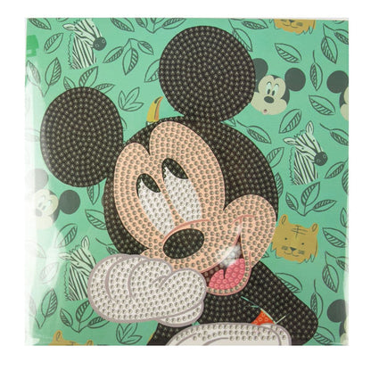 Craft Buddy - Crystal Art Card Kit - Disney - 18cm x 18cm - Happy Mickey