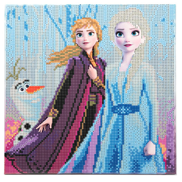 Craft Buddy - Crystal Art Kit - Disney Frozen - Elsa, Anna and Olaf - 30cm x 30xcm