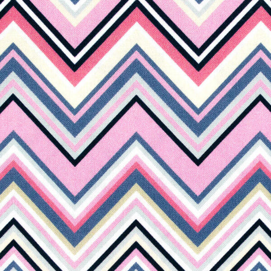 Gutermann x Birch Fabrics - Portofino Collection  - 110cm x 1m Fabric - Zig Zag