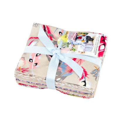 Gutermann x Birch Fabrics - Portofino Collection  - Fat Quarter Fabric Bundle - 8 pieces (55cm x 45cm per piece) - Clay