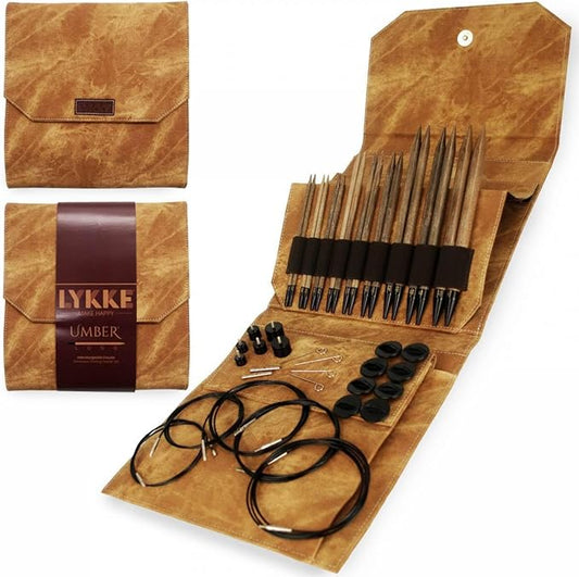 Lykke Umber Interchangeable Long Circular Knitting Needle Set