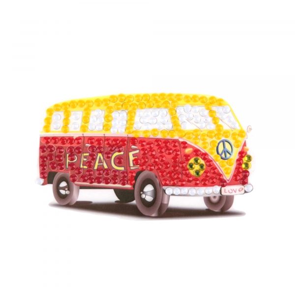 Craft Buddy Crystal Art Motif - Peace Camper Van