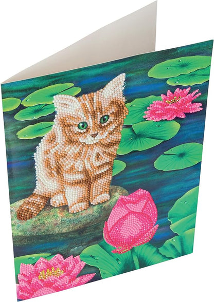 Craft Buddy - Crystal Art - Giant Card Kit - 21cm x 29cm - Lily's Pond