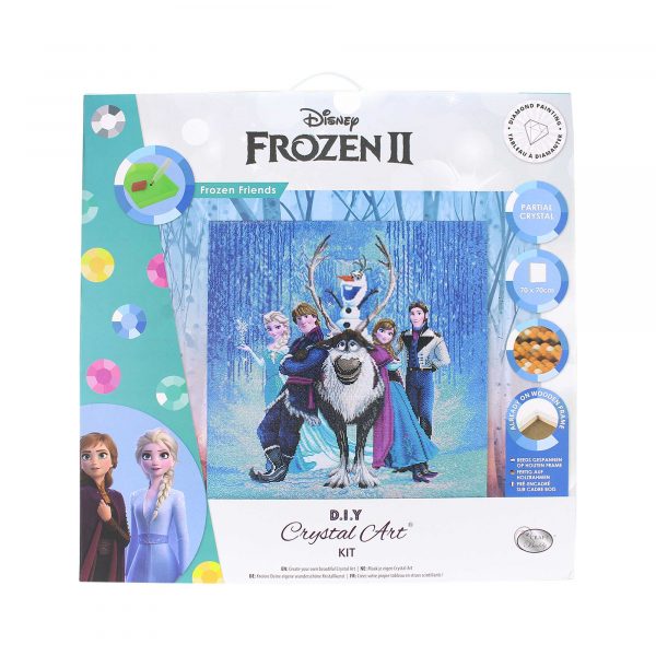 Craft Buddy - Crystal Art Kit - Disney - Frozen II - 70cm x 70cm - Frozen Friends