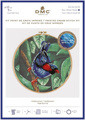 DMC - Cross Stitch Kit - Parokeet - 15cm