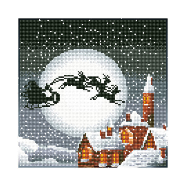 Diamond Dotz - Santa's Sleigh - 30 x 30cm