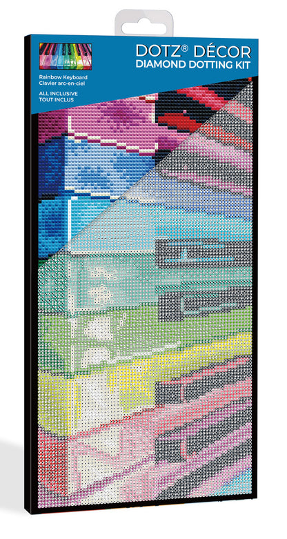Diamond Dotz - Dotz Decor - Rainbow Keyboard - 20 x 40cm