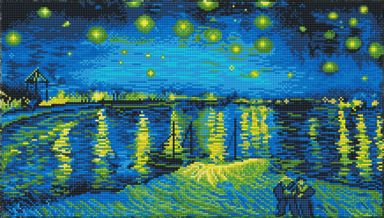 Diamond Dotz - Starry Night Over The Rhone (Van Gogh) - 35 x 62cm