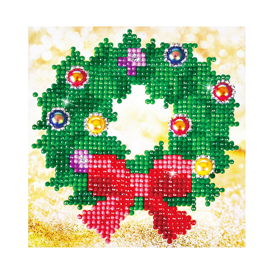 Diamond Dotz - Christmas Wreath - 13cm x 13cm