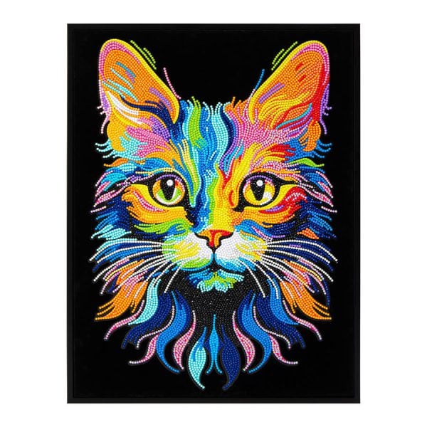 Diamond Dotz - Neon Cat - 35.5cm x 45.7cm