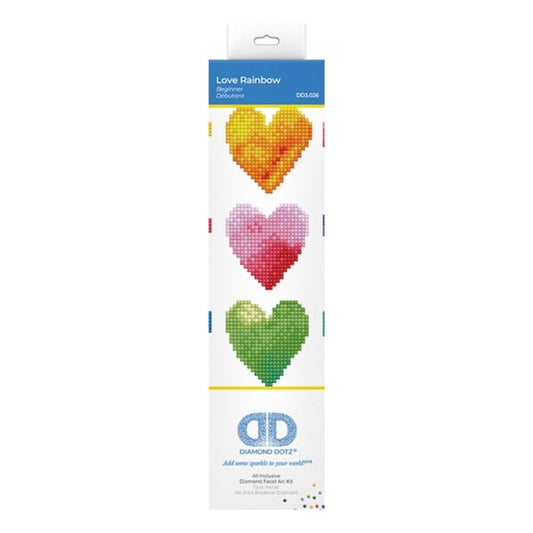 Diamond Dotz - Love Rainbow - 23cm x 23cm