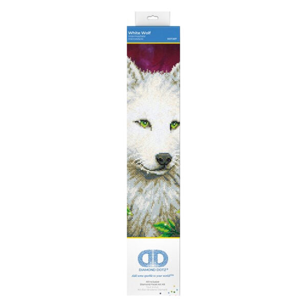 Diamond Dotz - White Wolf - 35.5cm x 45.72cm