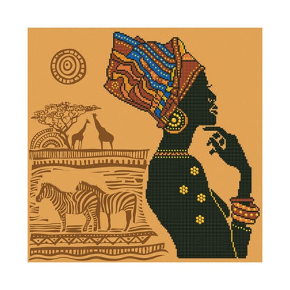 Diamond Dotz -African Elegance - 49cm x 49cm