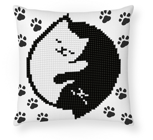 Diamond Dotz - Mini Pillow Kit - Kitty Glow - 18cm x 18cm