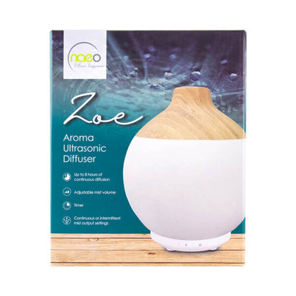 Naeo Zoe Ultrasonic Aroma Diffuser - Ceramic and Wood