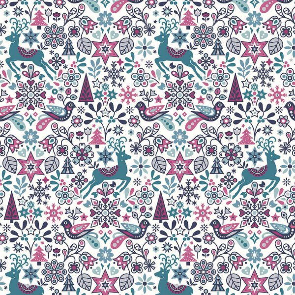 Liberty Fabrics - A Woodland Christmas Collection - 110cm wide x 1m - Woodland Wonderland 6017B