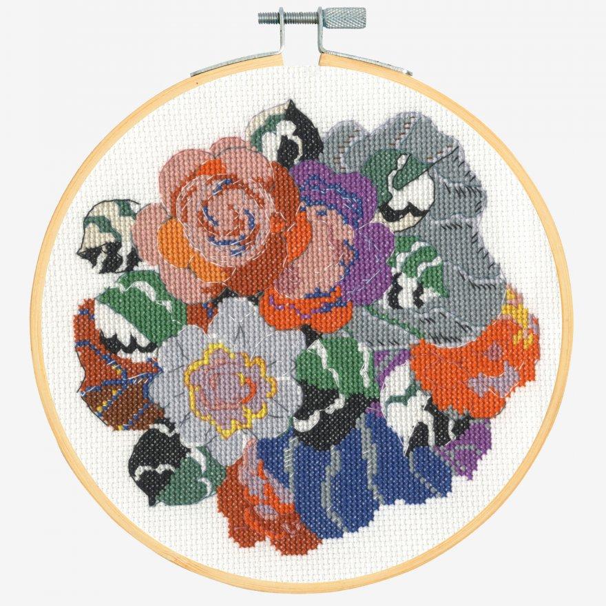 DMC V&A - Cross Stitch Kit - Deco Composition - Edouard Benedictus - 18cm