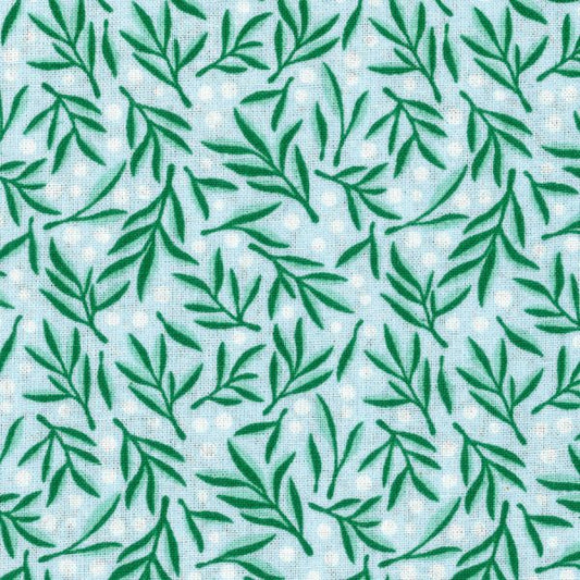 Birch Fabrics -  Christmas Ho! Ho! Ho! Collection - 110cm x 1m Fabric - Leaves Design