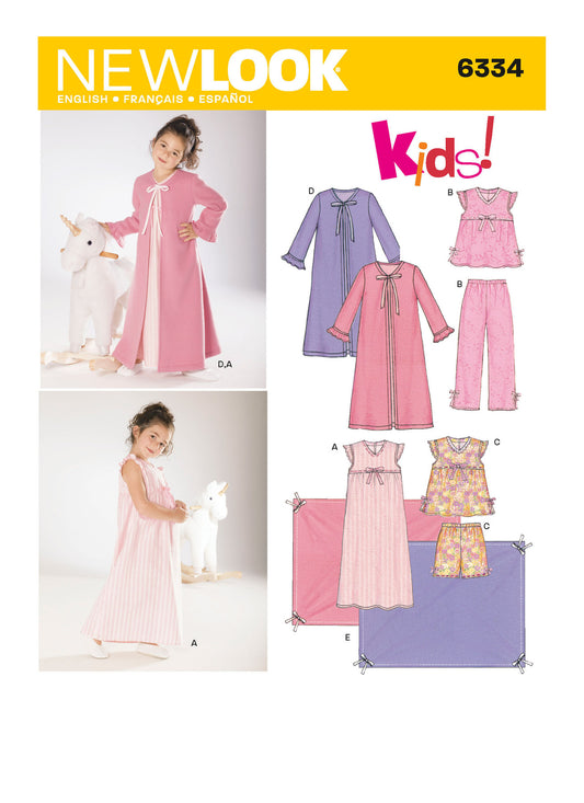 New Look Pattern 6334 Children's Pajamas - You’ve Got Me In Stitches