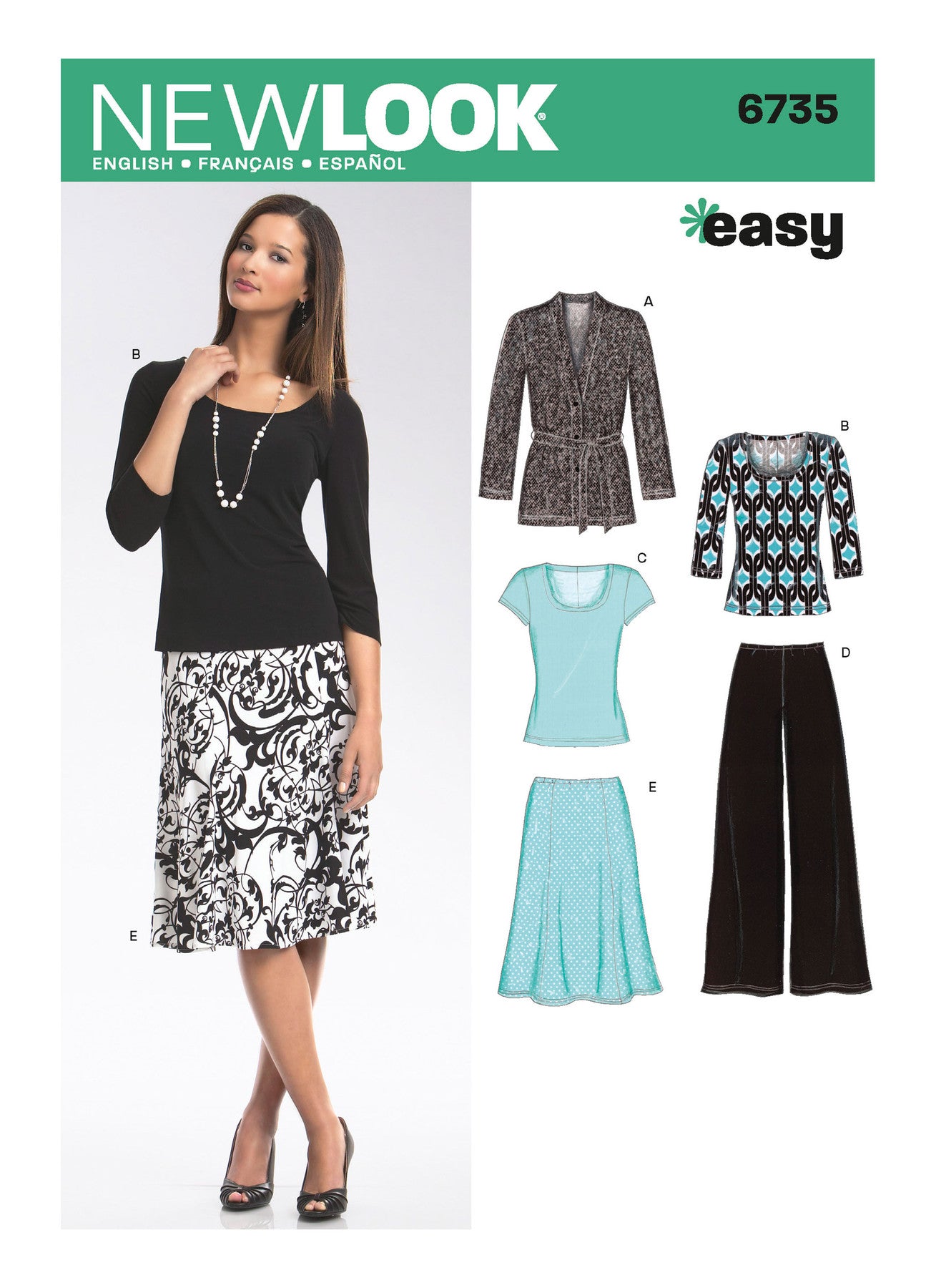 New Look Pattern 6735 Misses' Separates - You’ve Got Me In Stitches