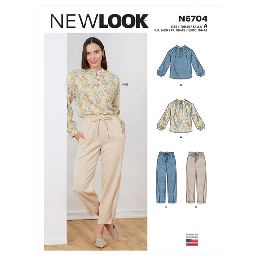 New Look Pattern 6764 Misses' Top and Pull-On Trousers - You’ve Got Me In Stitches