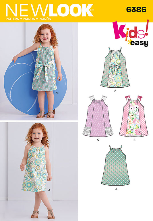 New Look Sewing Pattern 6386 N6386 Toddlers' Easy Pillowcase Dress - You’ve Got Me In Stitches